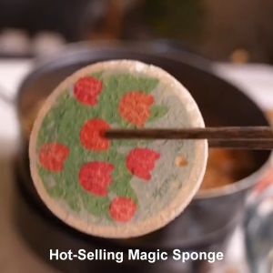 mixshop Magic Wood Pulp Dishwashing Cleaning Sponge [FREE HANGING STRING] [SG READY STOCK]