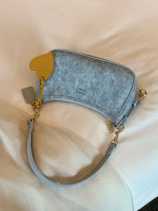 CHIO‘2ND | Denim Leather Underarm Bag For Women 2026 Trendy