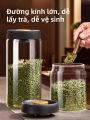 Myonly | Hũ Đựng Trà Thủy Tinh Cao Cấp, Kín Khí Chống Ẩm Nhỏ Gọn. 