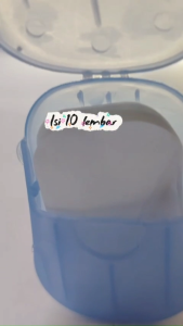 SABUN KERTAS CUCI TANGAN ISI 20 TRAVEL SOAP PAPER HAND WASHING TABLET