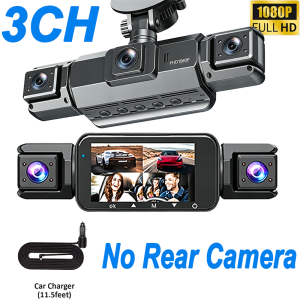 Car Dash Cam 3/4 Channel 360° 1080P HD 4 Lens DVR Camera Night Vision G‑Sensor 24H Parking Motion Loop Record Detection Recorder