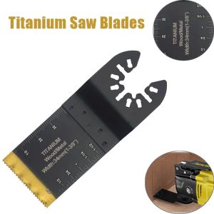 Oscillating Saw Blades Titanium Plated Bimetallic Swing Saw Blade Suitable for Quick Release of Metals Nails and Plastics
