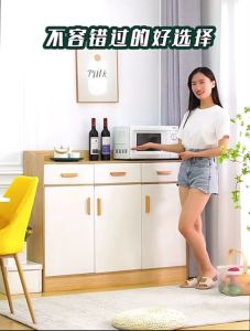 ชั้นวางของ ตู้ครัว เคาน์เตอร์ห้องครัว มีหลายชั้นวาง ชั้นวางในห้องครัว ชั้นวางพร้อมตู้เก็บ ความแห่งประหยัด 10 ชั้น