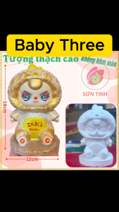 Tượng thạch cao trắng Bé ba Baby Three M90 (Không kèm màu) Bé Tô Màu Tô Tượng  trò chơi trẻ em