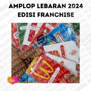 50 PCS Amplop Lebaran 2024 Karakter - Amplop Lebaran Franchise Waralaba - Amplop Idul Fitri Lucu Karakter