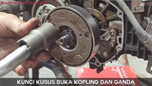 Kunci Mahkota Mur Kopling Honda Tipe A 25-30mm Double Crown Socket 1/2 Inch Kunci Shock Treker Kopling