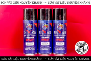 Sơn xịt TaiYang S-201M màu đen mờ 400ml – Sơn phun đen nhám sơn xịt đa năng cho kim loại nhựa gỗ inox bê tông