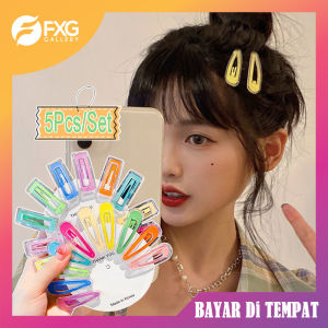 FXG - Jepit Rambut Korea Set 5Pcs Jepitan Lucu 2 Lapis Fashion Wanita & Anak Perempuan KCR38