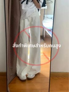 กางเกงยีนส์ทรงตรงเอวสูงทรงหลวมสไตล์อเมริกันสำหรับผู้หญิง กางเกงขายาวทรงหลวมสไตล์อเมริกัน ทรงหลวม ทรงหลวม ทรงหลวม