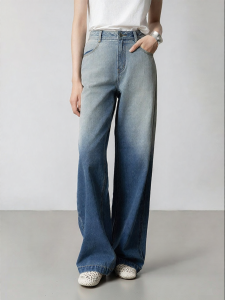 Plant-based Denim Gradient Wide Leg Jeans