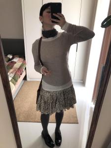 Váy Ngắn Chữ a in Hoa Viền Viền Xếp Ly Cổ Điển Cho Nữ Mùa Xuân Hè Váy Ngắn Chữ a Cổ Điển Không Đều