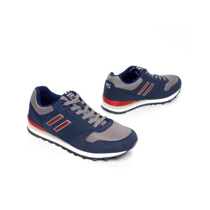 BATA NORTH STAR SEPATU SNEAKERS PRIA MODEL TALI NAVY 889-9523