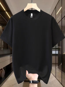 เสื้อยืดคอกลมแขนสั้นผ้าฝ้ายแท้ระบายอากาศได้ดีสำหรับผู้ชายและผู้หญิง ฤดูร้อน 2025 แฟชั่นใหม่ คอลเลกชั่นฤดูร้อน