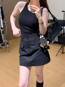 High Waist A-Line Mini Skirt for Women Pear Shape Loose Slim Fit Workwear Style Summer Collection plus Size Korean Version