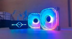 12V ARGB RGB 3Pin PWM 12CM Casing Fan / PC Fan  [ Black / White ]