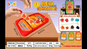 [SITI] Mainan Papan Arena Gangsing Tarung Plus Gangsing