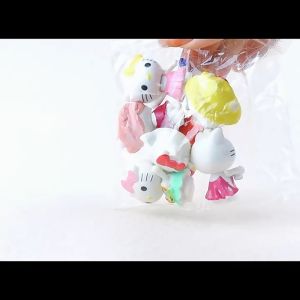 Figure Set HELLO KITTY isi 6 pcs Miniatur Topper Kue Kartun Cake Pajangan Mainan Helo Kity