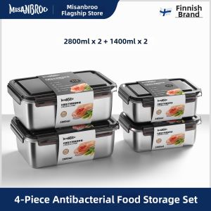 Misanbroo | Food-Grade Stainless Steel Sealed Storage Box