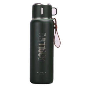 Bamboo Forest Large Capacity Stainless Steel Insulated Mug 304 Stainless Steel Full Steel Lid Tea Brewing Cup for Men Outdoor Sports