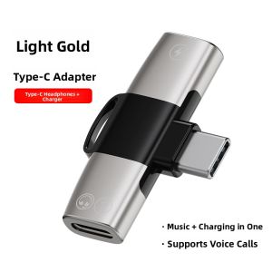 Earise | Dual Type-C Audio & Charging Adapter with Voice Call and Fast Charging Function