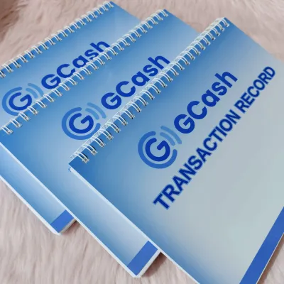 Gcash Transaction Record Book A5 size 50 & 100 leaves FRONT PRINT ONLY NOT BACK TO BACK