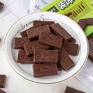 Brown Chocolate Blocks Dessert Birthday Cake Mousse Snack Display Piece Baking Sweet Treat Chocolate Bar from Hangzhou China