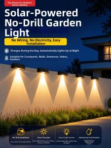 XLYS | Solar No-Drilling Water-resistant Strong Light Garden Lamp
