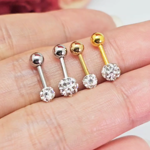 ต่างหูหัวหมุด ฝังเพชร CZ ขนาด 3มิล5มิล แฟชั่น งานสแตนเลสแท้ ไม่เเพ้ แบบหัวหมุน ใส่ง่าย ใส่เที่ยว ใส่ในชีวิตประจำวันได้ พร้อมส่ง