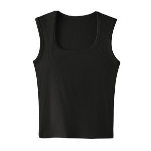 TONERCE | Sleeveless Top Square Neck Wide Shoulder Conceal Underarm Fat Slim Fit Dual Wear