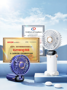 KUMENG | Portable Quiet Long-Lasting USB Desk Fan