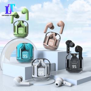 Bluetooth Headset New Sports Bluetooth I31 Headset in-ear Digital Display Long Battery Life Beautiful Transparent Noise Reduction Universal Headset Suitable for All Bluetooth Mobile Phone Headphones