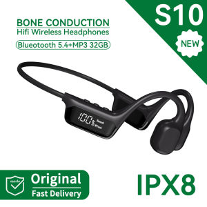 # Hot IPX8 Waterproof Swimming Bone Conduction Wireless Headphone Bluetooth 5.3 32GB MP3 Player HIFI Bass Music Sport Earphone