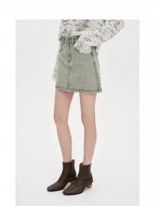 Vintage High Waist Fit-and-Flare Skirt