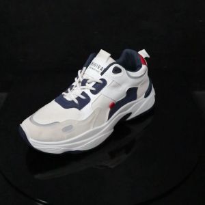 Luckyfanstore Luckyfanstore Sepatu Sneakers REFLECT Hitam Putih Casual Sports - E13