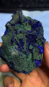 Viên đá Azurite Machalite huyền bí tu nhiên năng lượng Vũ trụ cao AAA