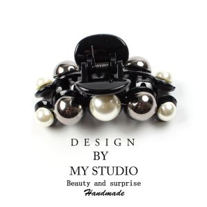 Large Size Pearl Hair Clip Womens New 2025 Back of Head Elegant Sensation Shark Clamp Hair Accessories Korean Style Fresh out