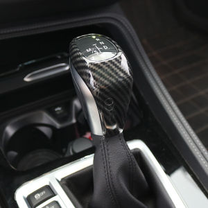 Carbon Fiber Gear Shift Cover for BMW X1 1 Series Three-Box 18 Model Travel Car Modification Sticker Hand Brake Shift Cover