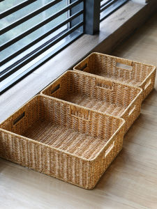 ตะกร้าเก็บของหวายเทียม Kens โต๊ะกาแฟ ตู้วางทีวีในห้องนั่งเล่น ลิ้นชักจัดระเบียบ ถาดใส่ของ ตะกร้าเก็บขนม ตะกร้าพลาสติกสำหรับใช้ในบ้าน