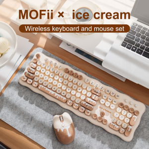 MOFII Wireless Computer Keyboard And Mouse Set USB - Cute And Fast Response Suitable For Business Laptops Tablets Home Office