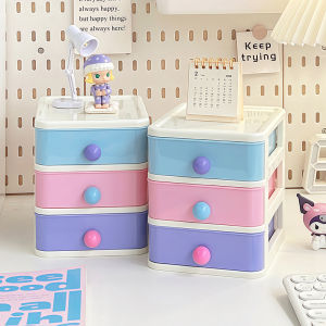กล่องเก็บเครื่องประดับผมแบบพับได้สำหรับเด็กผู้หญิง กล่องใส่เครื่องประดับ เครื่องประดับผม เรียบเรียงสุดน่ารัก พลาสติก สไตล์ Adorable