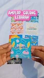 AMPLOP GULUNG LEBARAN CUSTOM NAMA (1 PACK ISI 12 PCS)