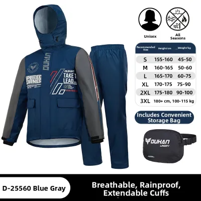 DUHAN | Waterproof Raincoat for Motorcycle Riding Men and Women