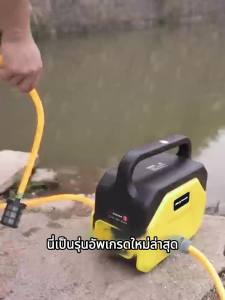 Maybuck ญี่ปุ่น เครื่องรถน้ำต้นไม้ ปั๊มน้ำแบตลิเธียม ปั้มน้ำไฟฟ้า มีตัวแปลง เชื่อต่อรถยนต์ไฟฟ้าได้ พกพาง่าย แถมชุดของขวัญใหญ่ ปั๊ม4 สูบ แบตใหญ่ เครื่องพ่นยา ปั้มพ่นยา Mobile Watering Systems