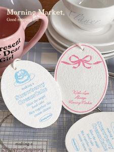 MorningMarket Original Design French Vintage Kitchen Cleaning Wood Pulp Cotton Dishcloth with Butterfly Knot Household Sponge Cloth