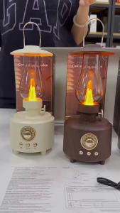 New Model Private Muddy Light Bluetooth Speaker VintageFM Wireless Radio USB Card Outdoor Small Night Light Sound System