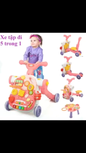 Xe tập đi đa năng 5in1 biến đổi nhiều chức năng thông minh thành 4 loại xe trẻ em độc đáo chống vòng kiềng cho bé sơ sinh