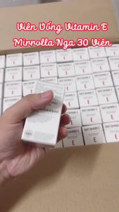 Viên Uống Bổ Sung Vitamin E Đỏ Đẹp Da Ngăn Lão Hóa 270mg Mirrolla Nga Hộp 30 Viên