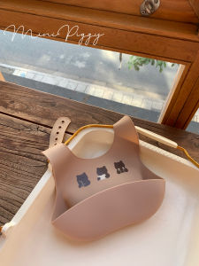 ผ้ากันเปื้อนซิลิโคนหมีนุ่มพิเศษ เด็กทารก สร้อยคอให้อาหารเด็กผ้าขนหนูน้ําลายกันน้ําแบบพกพาสําหรับ เด็กทารก กินของแข็ง