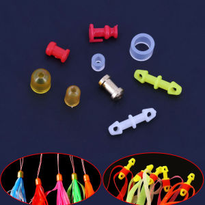 50PCS Fishing Jig Assist Hooks Set Copper/Plastic Slides Silicone Skirts for Saltwater Snapper Fishing Tackle Accessories
