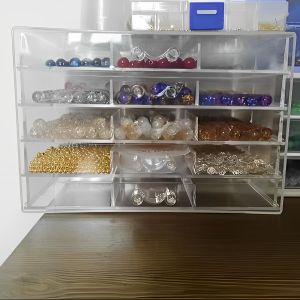 Acrylic Jewelry Box Drawer Organizer Pen Storage Container Beauty Tool Classification Storage Box Desktop Tool Pen Holder